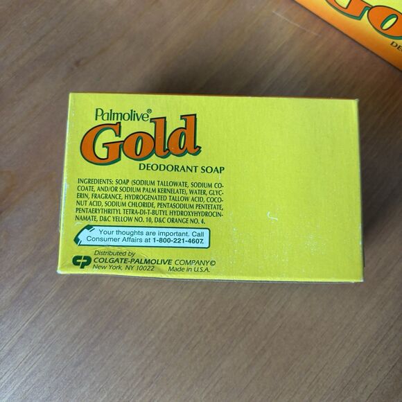 Palmolive (5 Bar Lot)- (2) Gold Deodorant Soap Bars 4oz. & (3) Bars 3.2 oz. - Picture 7 of 7
